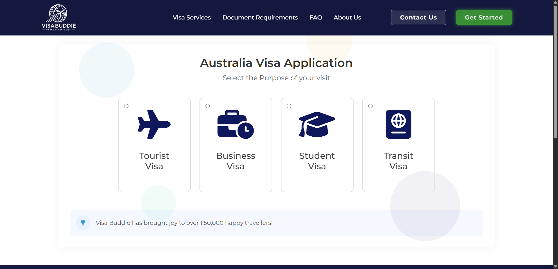 Select Visa Type